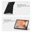 For Samsung Galaxy Tab S8+  /  S7+ Case Origami Stand PU Leather Magnetic Tablet Cover - Black - 5
