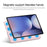 For Samsung Galaxy Tab S8 Ultra Case Origami Stand PU Leather Magnetic Tablet Cover - Pink - 6