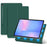 For Samsung Galaxy Tab S10 FE+ Case Origami Stand PU Leather Magnetic Tablet Cover - Green - 1