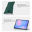 For Samsung Galaxy Tab S10 FE+ Case Origami Stand PU Leather Magnetic Tablet Cover - Green - 5