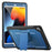 Tablet Case For iPad 10.2 (2021)  /  (2020)  /  (2019)  /  Air 10.5 inch (2019)  /  Pro 10.5-inch (2017) PC + TPE Cover with Zinc Alloy Kickstand - Navy Blue - 1