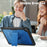 Tablet Case For iPad 10.2 (2021)  /  (2020)  /  (2019)  /  Air 10.5 inch (2019)  /  Pro 10.5-inch (2017) PC + TPE Cover with Zinc Alloy Kickstand - Navy Blue - 4