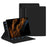 For Samsung Galaxy Tab S8 / Tab S7 Case Stand Magnetic PU Leather Tablet Cover - Black - 1