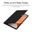For Samsung Galaxy Tab S10+ Case Origami Stand PU Leather Magnetic Tablet Cover - Black - 6