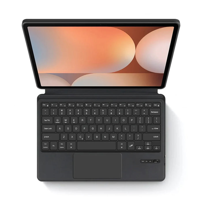 For Samsung Galaxy Tab S10+ Leather Case + Touchpad Bluetooth-Compatible Keyboard (without Backlit) - 3