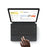 For Samsung Galaxy Tab S10+ Leather Case + Touchpad Bluetooth-Compatible Keyboard (without Backlit) - 5