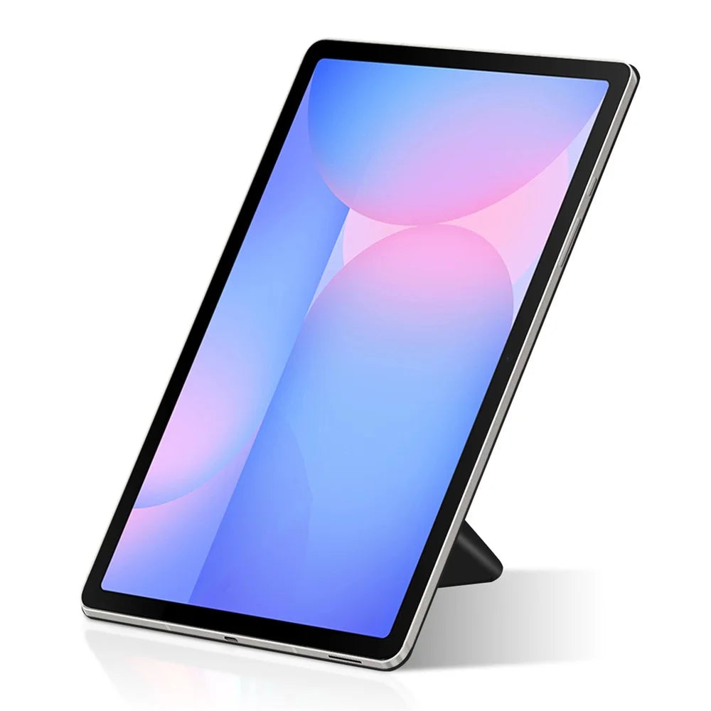 For Samsung Galaxy Tab S10 FE Case Origami Stand PU Leather Magnetic Tablet Cover - Black - 2