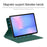For Samsung Galaxy Tab S10 FE Case Stand Magnetic Leather Tablet Cover with Auto Sleep  /  Wake - Green - 2