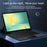 For Samsung Galaxy Tab S10 FE Leather Case + Bluetooth-Compatible Keyboard with Backlight Trackpad - 7