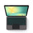 For Samsung Galaxy Tab S10 FE Leather Case + Touchpad Bluetooth-Compatible Keyboard with Backlit - 2