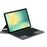 For Samsung Galaxy Tab S10 FE Leather Case + Touchpad Bluetooth-Compatible Keyboard with Backlit - 3