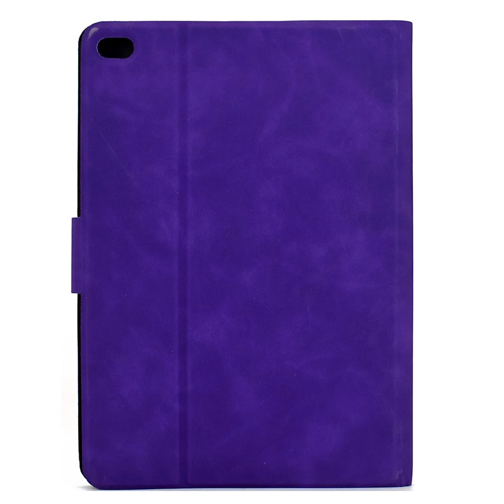 Tablet Case For iPad mini (2019) 7.9 Inch / Mini 4 / mini 3 / mini 2 / Mini , PU Leather Cover with Card Slots - Purple - 7