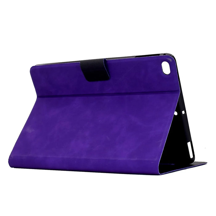 Tablet Case For iPad 9.7-inch (2018) / (2017) / Air 2 / Air (2013) PU Leather Cover with Card Slots - Purple - 3