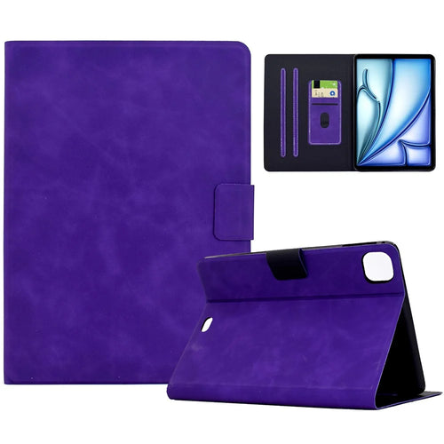 Tablet Case For iPad Air 11 (2026) / (2025) / (2024) / Air (2022) / (2020) / Pro 11 (2022) / (2021) / (2020) / (2018) , PU Leather Cover with Card Slots - Purple - 1