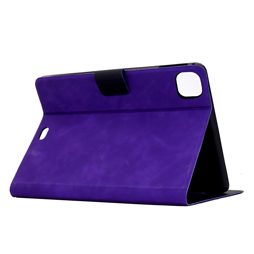 Tablet Case For iPad Air 11 (2026) / (2025) / (2024) / Air (2022) / (2020) / Pro 11 (2022) / (2021) / (2020) / (2018) , PU Leather Cover with Card Slots - Purple - 3