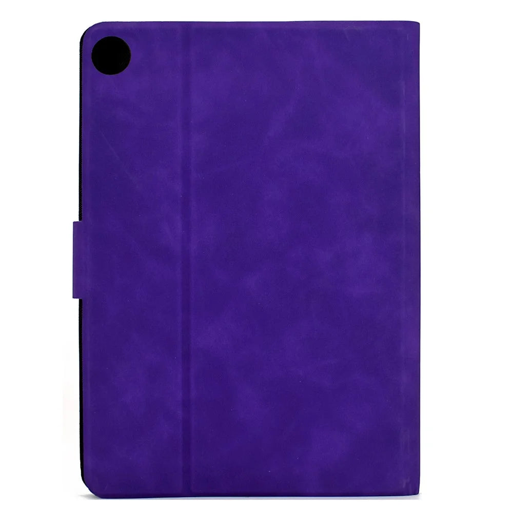 For Lenovo Tab M10 Plus (3rd Gen) Case PU Leather Tablet Cover with Card Slots - Purple - 7