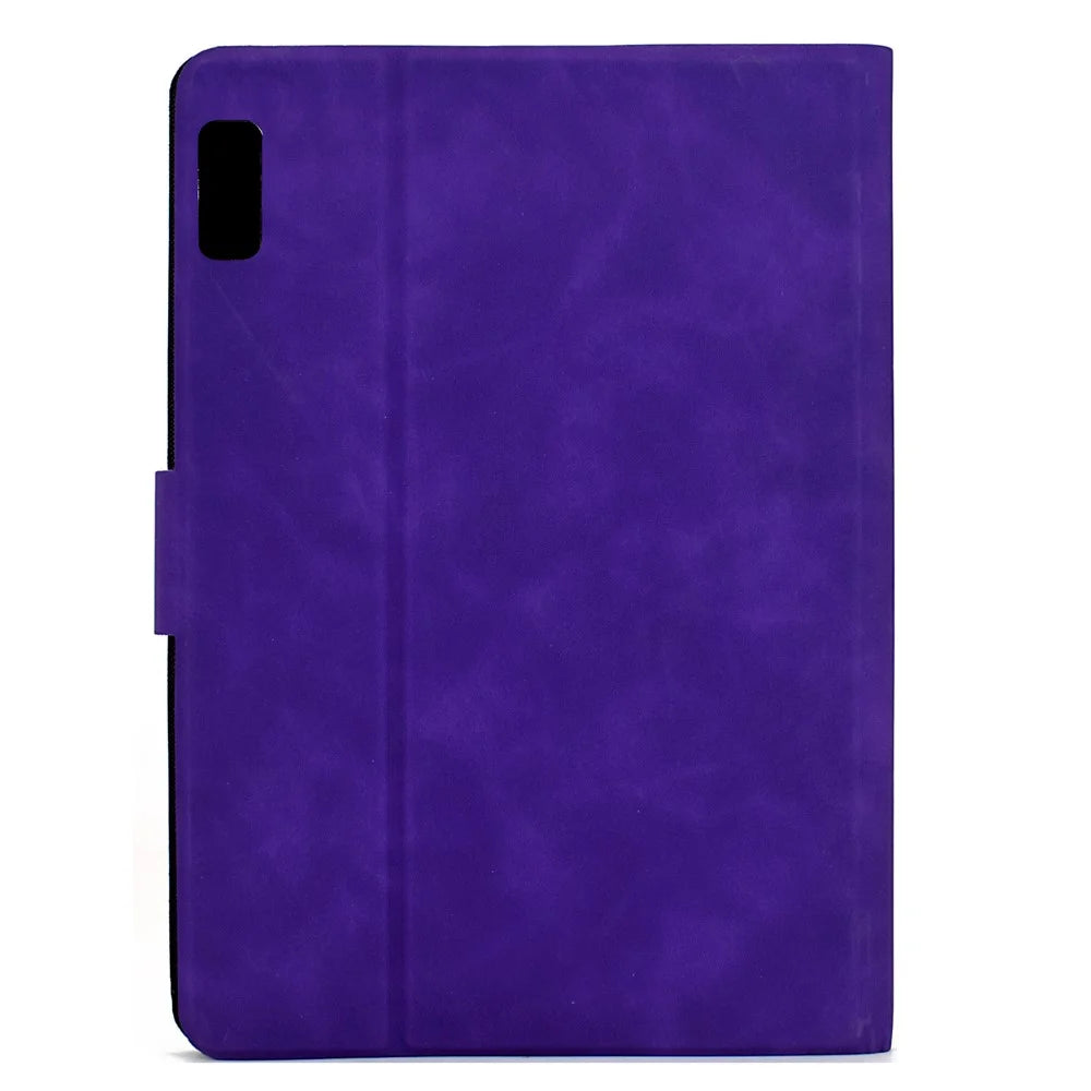 For Lenovo Tab P11 Gen 2 Case PU Leather Tablet Cover with Card Slots - Purple - 7