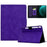 For Samsung Galaxy Tab S9 / Tab S9 FE Case PU Leather Tablet Cover with Card Slots - Purple - 1
