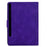 For Samsung Galaxy Tab S9 / Tab S9 FE Case PU Leather Tablet Cover with Card Slots - Purple - 7