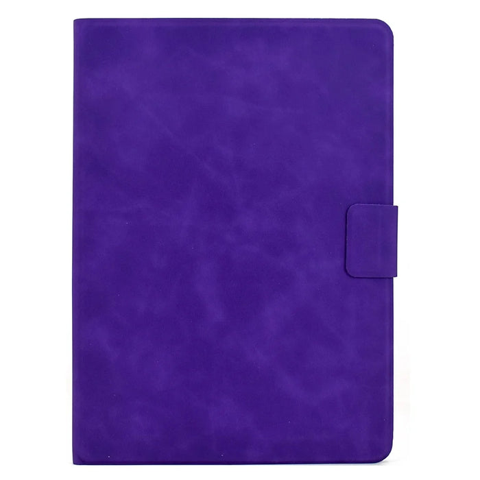 For Samsung Galaxy Tab A9+ Case PU Leather Tablet Cover with Card Slots - Purple - 6