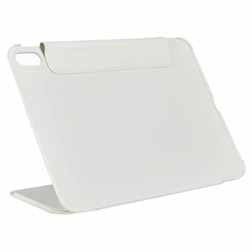 For iPad (2025) / iPad 10.9 (2022) Case Y-Shape Stand PU Leather Flip Tablet Cover with Auto Wake / Sleep - Beige - 3