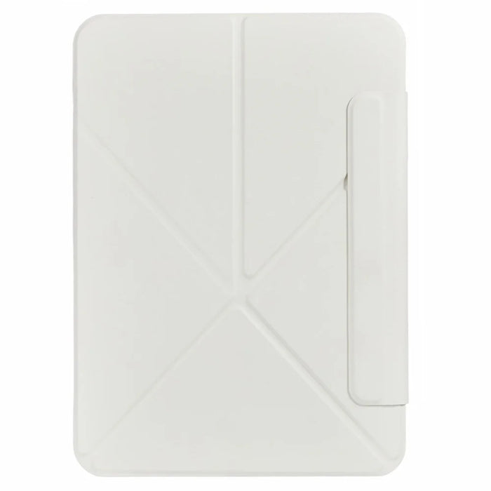 For iPad (2025) / iPad 10.9 (2022) Case Y-Shape Stand PU Leather Flip Tablet Cover with Auto Wake / Sleep - Beige - 7