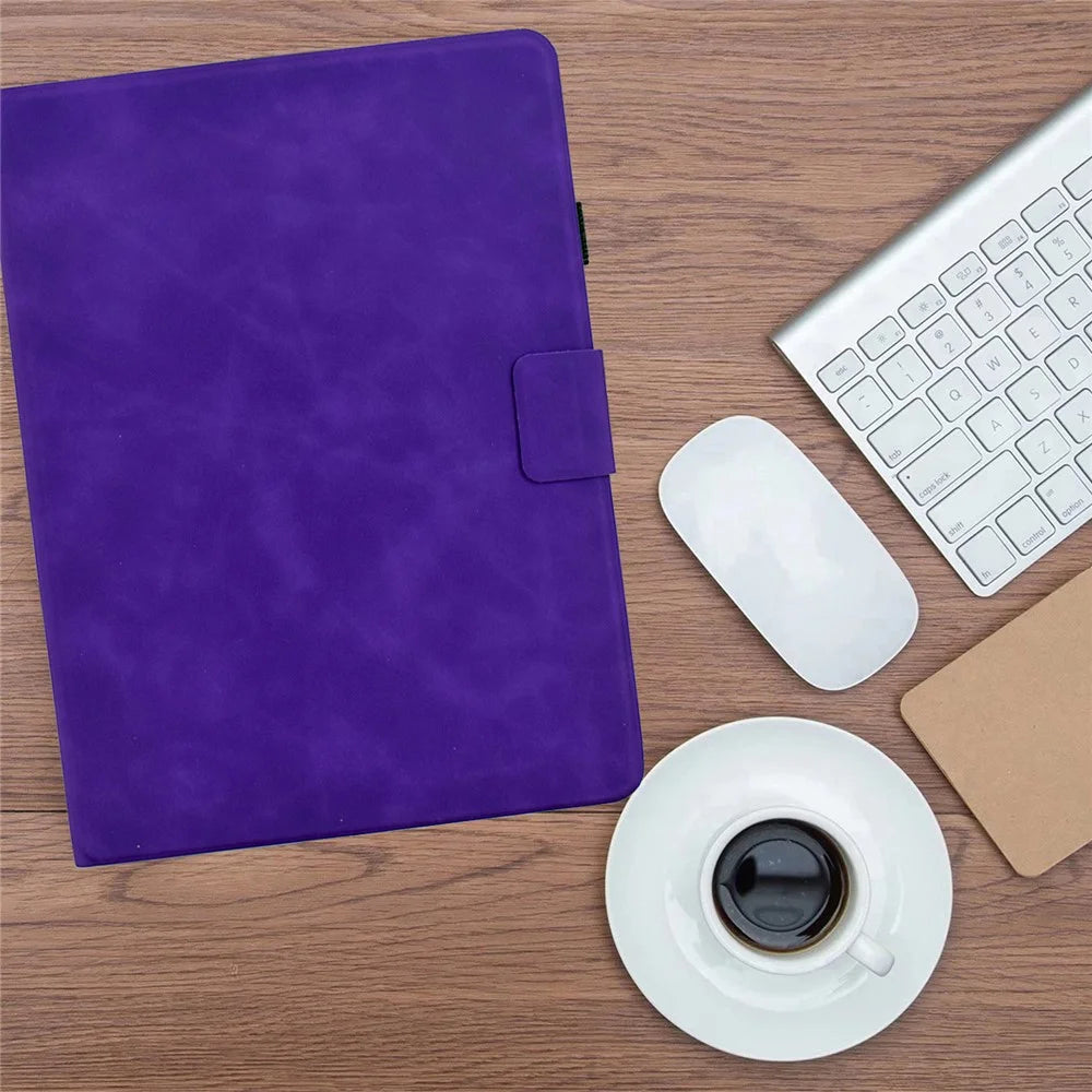 Tablet Case For iPad 10.2 (2021) / (2020) / (2019) / Air 10.5 inch (2019) / Pro 10.5-inch (2017) PU Leather Cover with Card Slots - Purple - 6