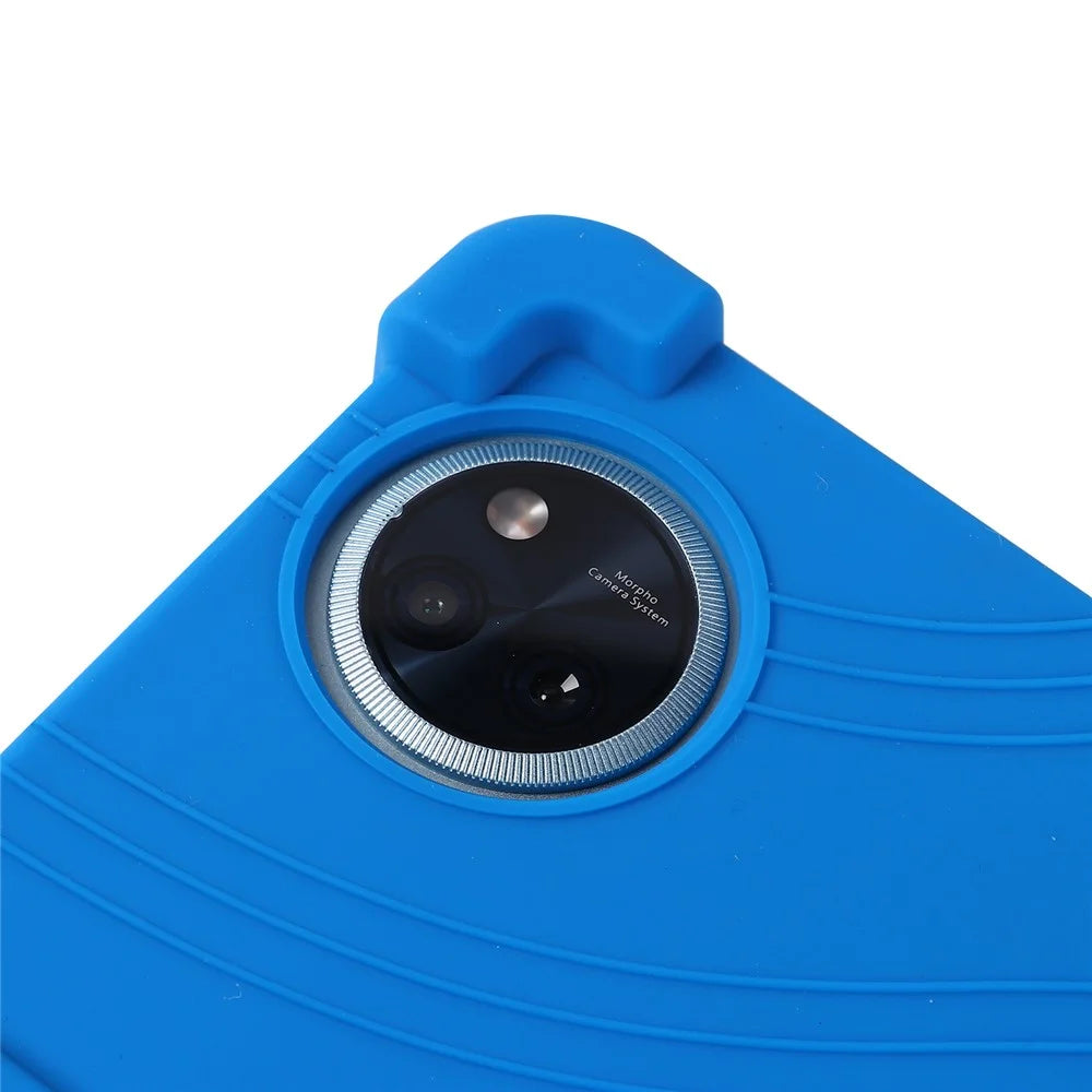 For Doogee U11 / U11 Pro Silicone Case with Kickstand Rugged Protective Cover - Dark Blue - 6