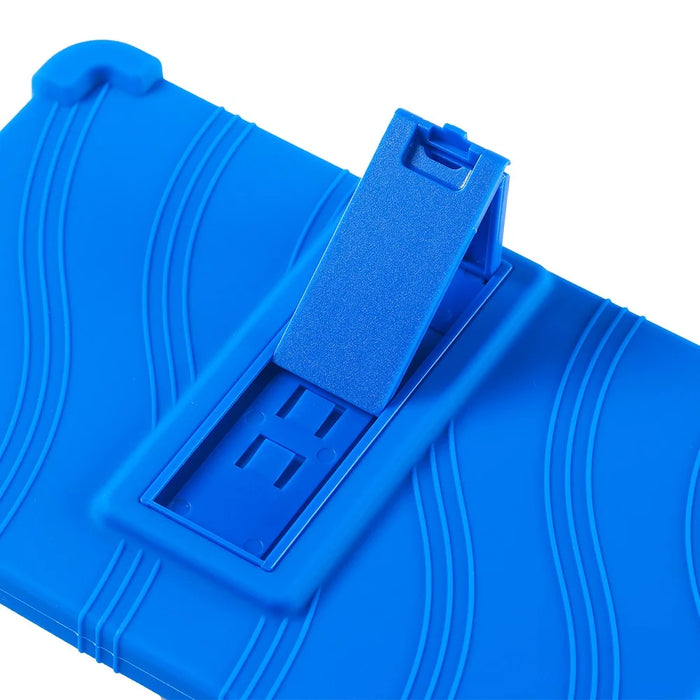 For Lenovo Tab K9 / Tab One Silicone Case with Kickstand Rugged Protective Cover - Dark Blue - 5