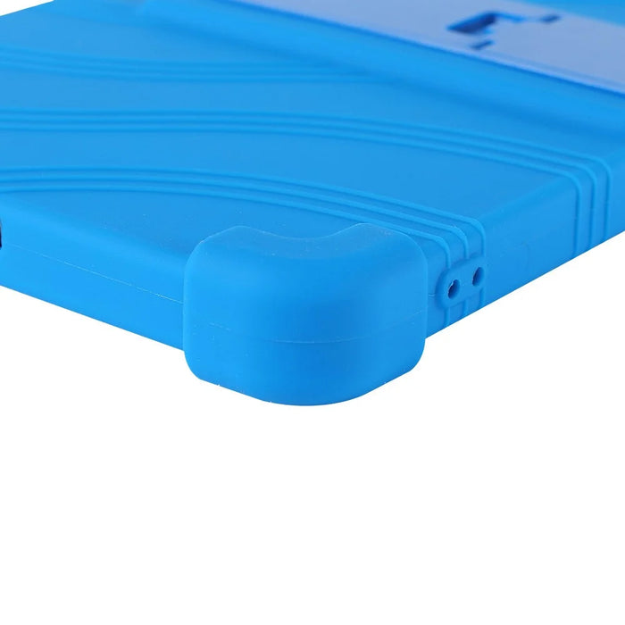 For Lenovo Tab K9 / Tab One Silicone Case with Kickstand Rugged Protective Cover - Dark Blue - 6