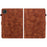 For Lenovo Tab TB311FU Case Lily Flower Imprint Card Slots Leather Tablet Cover - Brown - 7
