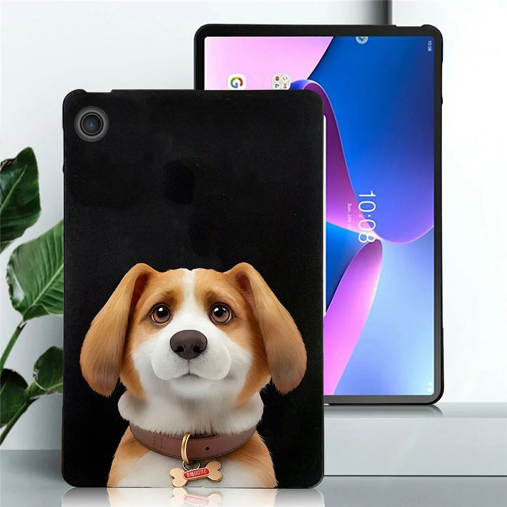 For Lenovo Tab TB311FU Case Pattern Printing Slim TPU Tablet Protective Cover - Harrier Beagle - 2
