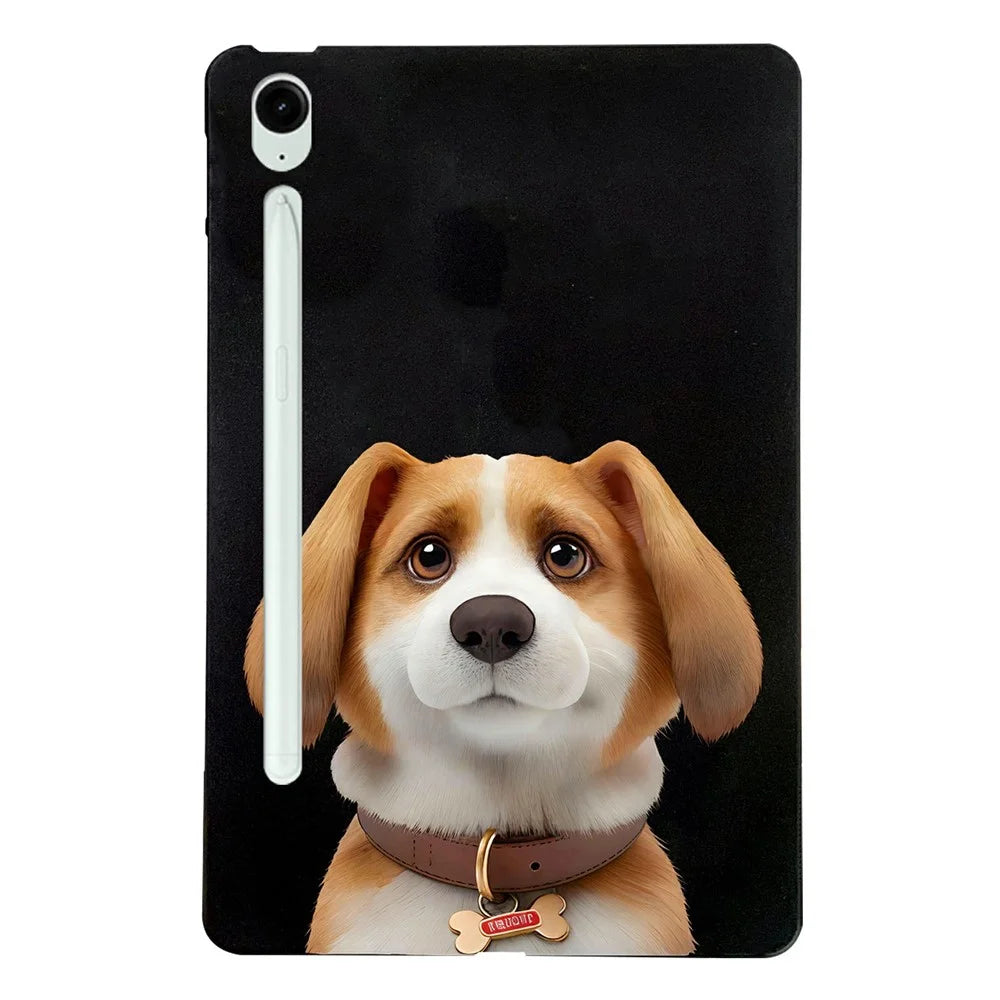 For Samsung Galaxy Tab S10 FE+ Case Pattern Printing Slim TPU Tablet Protective Cover - Harrier Beagle - 1