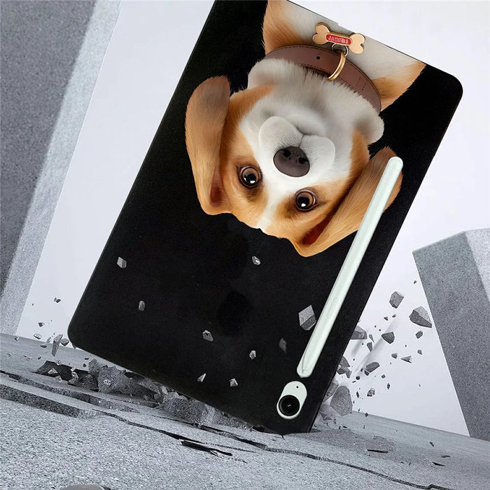 For Samsung Galaxy Tab S10 FE+ Case Pattern Printing Slim TPU Tablet Protective Cover - Harrier Beagle - 3