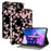 For Lenovo Tab TB311FU Leather Case Pattern Printed Stand Tablet Cover with Card Slots - Plum Blossom - 1