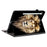 For Samsung Galaxy Tab S10 FE+ Leather Case Pattern Printed Stand Tablet Cover with Card Slots - Lion Head - 4