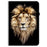 For Samsung Galaxy Tab S10 FE+ Leather Case Pattern Printed Stand Tablet Cover with Card Slots - Lion Head - 5
