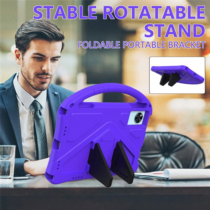 For Doogee U11 / U11 Pro / Infinix XPAD 30E Case EVA Tablet Cover with Handle Kickstand Children Friendly - Purple - 2