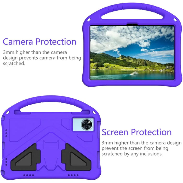 For Doogee U11 / U11 Pro / Infinix XPAD 30E Case EVA Tablet Cover with Handle Kickstand Children Friendly - Purple - 4