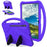 For Samsung Galaxy Tab S10 FE+ Case EVA Tablet Cover with Handle Kickstand Children Friendly - Purple - 1