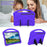 For Samsung Galaxy Tab S10 FE+ Case EVA Tablet Cover with Handle Kickstand Children Friendly - Purple - 3