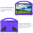 For Samsung Galaxy Tab S10 FE+ Case EVA Tablet Cover with Handle Kickstand Children Friendly - Purple - 4