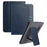 For Samsung Galaxy Tab A9+ Stand Case Auto Wake / Sleep PU Leather Tablet Cover with Wallet / Hand Strap - Blue - 1