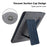 For Samsung Galaxy Tab A9 Stand Case Auto Wake / Sleep PU Leather Tablet Cover with Wallet / Hand Strap - Blue - 2