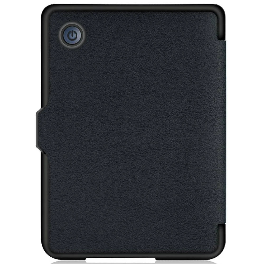 For Tolino Shine 4 Case Book Style PC + PU Leather E-Reader Protective Cover with Auto Sleep  /  Wake - Black - 4