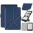 For Tolino Shine 4 Case Origami Stand PC + PU Leather E-Reader Protective Cover with Auto Sleep  /  Wake - Dark Blue - 1