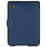 For Tolino Shine 4 Case Origami Stand PC + PU Leather E-Reader Protective Cover with Auto Sleep  /  Wake - Dark Blue - 4