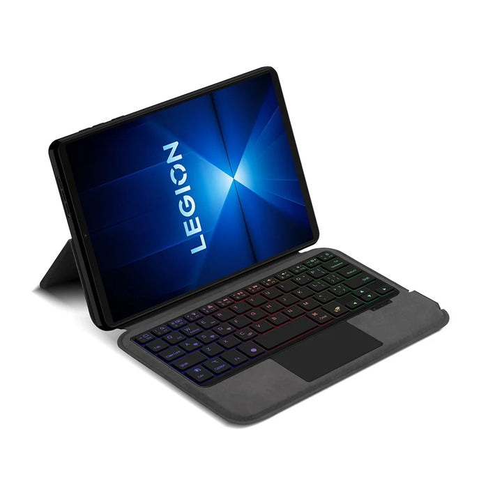 For Lenovo Legion Y700 (2025) Leather Case + Touchpad Bluetooth-Compatible Keyboard with Backlit - 2