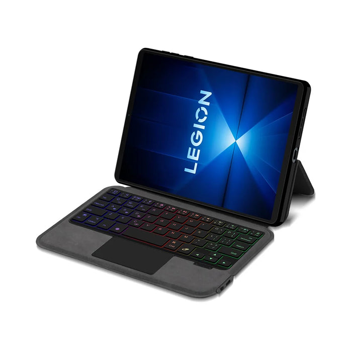 For Lenovo Legion Y700 (2025) Leather Case + Touchpad Bluetooth-Compatible Keyboard with Backlit - 3