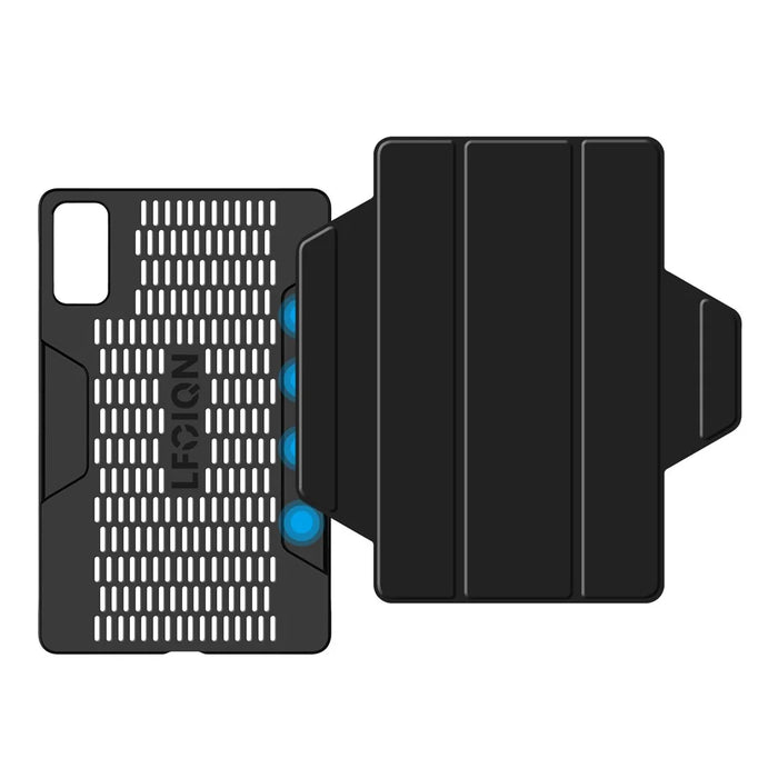 For Lenovo Legion Y700 (2025) Case Stand PU Leather Magnetic Detachable Tablet Cover - Black - 5